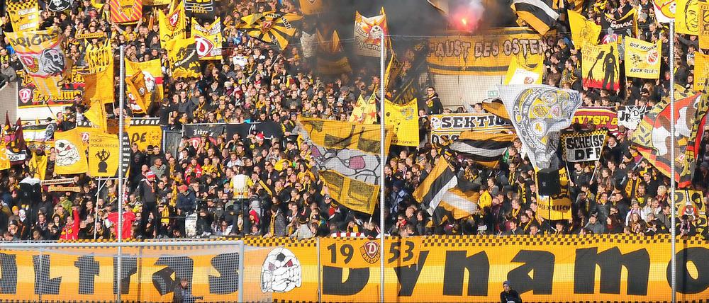 Berüchtigt: Die Fans von Dynamo Dresden.