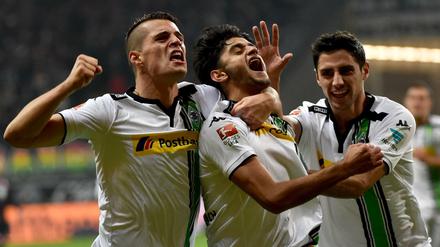 Mahmoud Dahoud (M.) war der überragende Mann auf dem Platz beim Spiel zwischen Eintracht Frankfurt und Borussia Mönchengladbach.