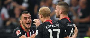 Geschafft. Eintracht Frankfurt schlug Racing Straßburg in einem hektische Qualifikations-Rückspiel mit 3:0.