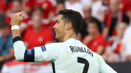 Portugals Kapitän Cristiano Ronaldo traf gegen Ungarn doppelt.