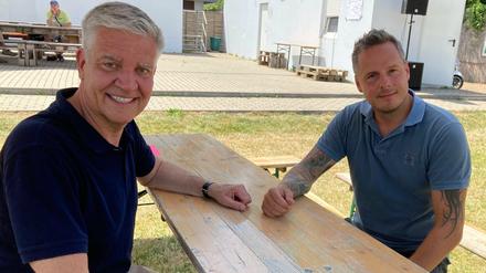 Konkurrenz belebt das Geschäft. Frank Steffel (links) und Kay Bernstein kandidieren um das Amt des Präsidenten bei Hertha BSC.