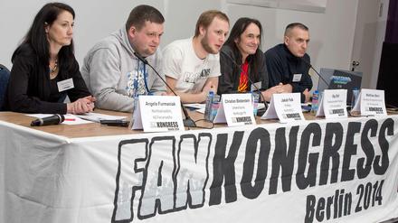 Fanvertreter beim Fankongress 2014 in Berlin.
