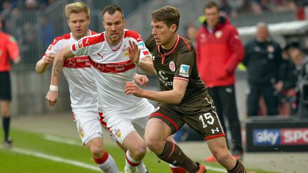 Kevin Großkreutz siegte mit dem VfB Stuttgart knapp beim FC St. Pauli (Daniel Bulballa).
