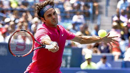 Schön erfolgreich. Roger Federer präsentiert sich rund eine Woche vor dem US Open in Topform.