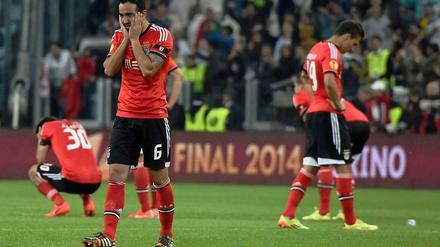 Verfluchtes Benfica. Im Elfmeterschießen gegen Sevilla verloren die Portugiesen ihr achtes Europapokalfinale in Folge.