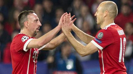 Gemeinsam zu weiteren Erfolgen mit den Bayern: Franck Ribéry (l.) und Arjen Robben. 