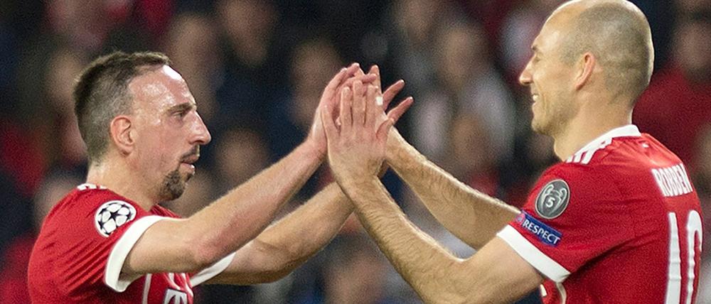 Gemeinsam zu weiteren Erfolgen mit den Bayern: Franck Ribéry (l.) und Arjen Robben. 