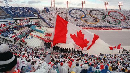 Eröffnungsfeier der Olympischen Winterspiele 1988 in Calgary