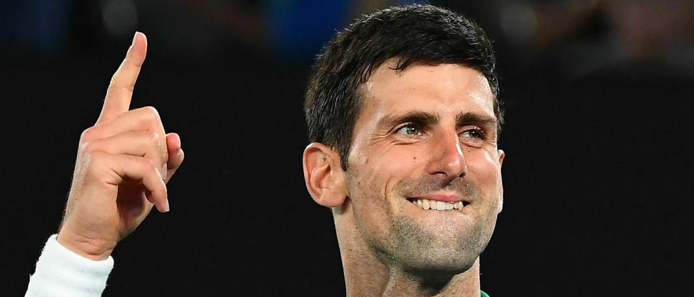 Novak Djokovic bei den Australian Open 2020.