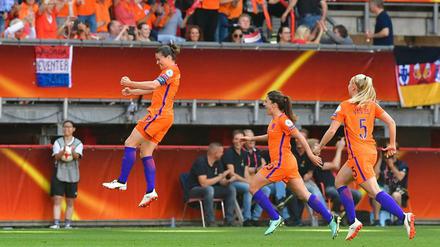 Am Ziel. Die Niederländerinnen waren auch im EM-Finale obenauf.