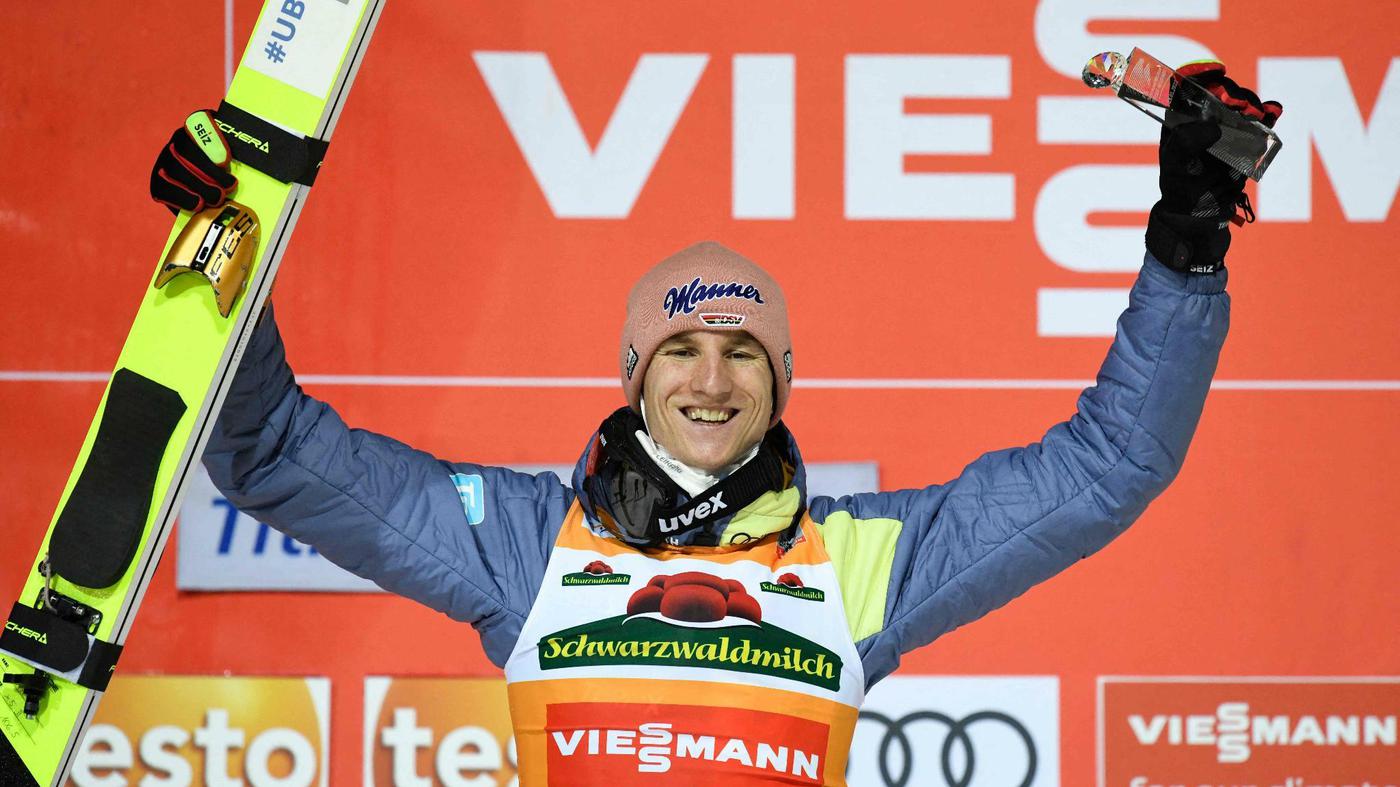 Skispringer trumpfen vor Olympia auf Karl Geiger gelingt Doppelerfolg