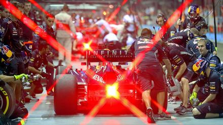 Auch Sebastian Vettel hat noch mit der Reform der Formel 1 zu kämpfen. Selbst Profis könnten den Ausgang des Rennens kaum noch abschätzen, sagt er.