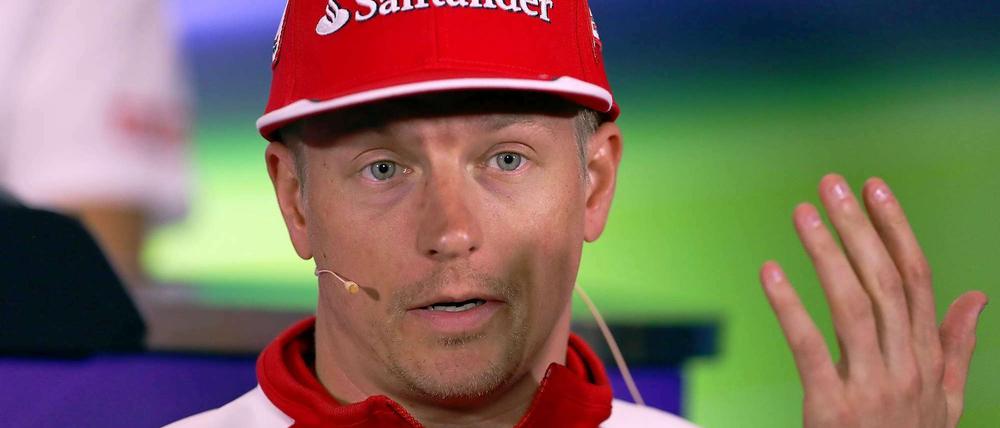 Bleibt Ferrari treu: Kimi Räikkönen.
