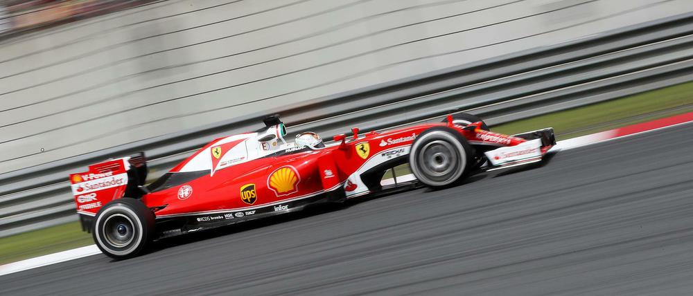 Sebastian Vettel muss mit seinem Ferrari noch viel aufholen.