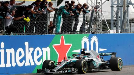 Geduld zahlt sich aus. Lewis Hamiltons Sieg war letztlich nicht gefährdet.