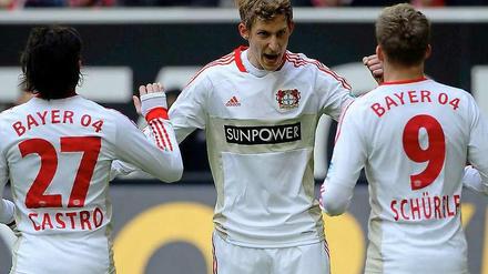 Wieder getroffen: Leverkusens Stefan Kießling erzielte das 4:1 im Rheinischen Duell gegen Düsseldorf.