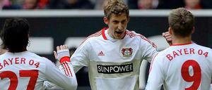 Wieder getroffen: Leverkusens Stefan Kießling erzielte das 4:1 im Rheinischen Duell gegen Düsseldorf.