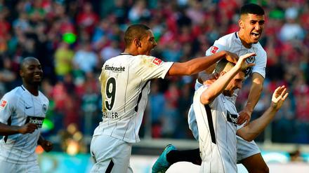 Ante Rebic schoss den späten 2:1-Siegtreffer für Eintracht Frankfurt.