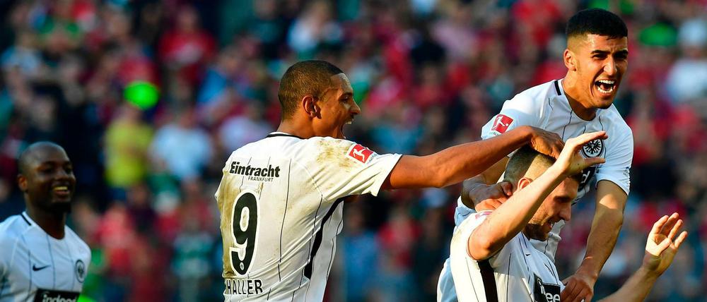 Ante Rebic schoss den späten 2:1-Siegtreffer für Eintracht Frankfurt.