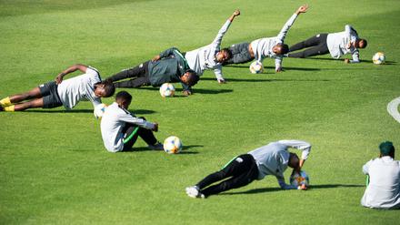 Strecken für den DFB. Das südafrikanische Team wartet noch auf den ersten Punkt bei einer WM.