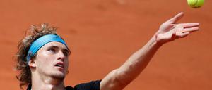 Umkämpft. Alexander Zverev hat sich in die zweite Runde der French Open gebissen.