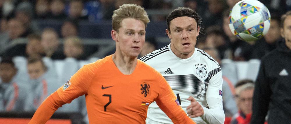 Der Niederländer Frenkie De Jong spielte auch schon gegen Deutschland.
