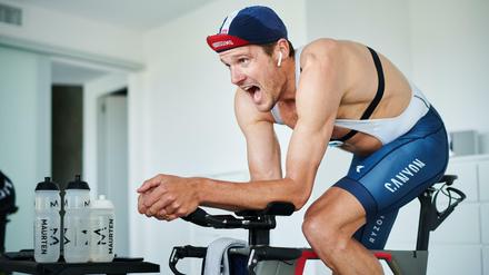 Keine Langeweile. Ironman-Weltmeister Jan Frodeno plant einen Triathlon zu Hause.