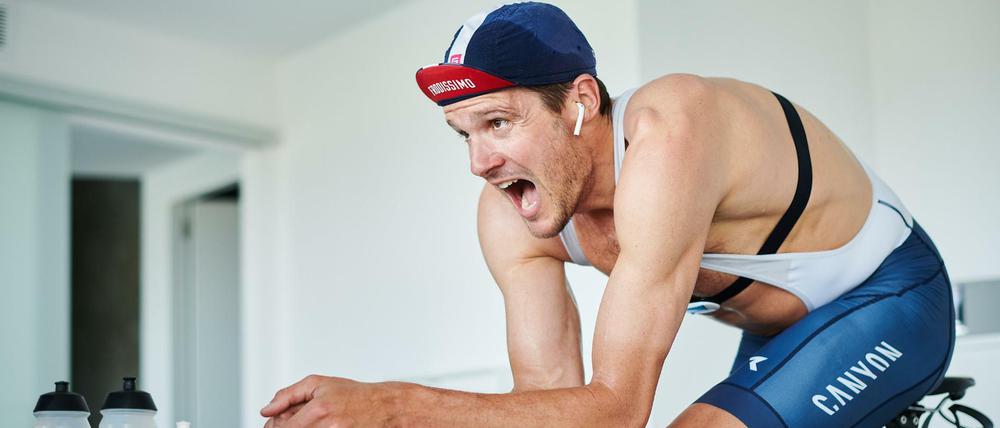 Keine Langeweile. Ironman-Weltmeister Jan Frodeno plant einen Triathlon zu Hause.