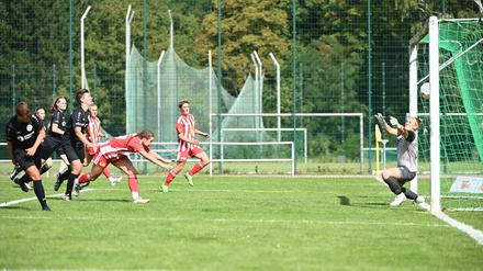 Unions Elisa Spolaczyk erzielte gegen Babelsberg das Tor zum 2:0.