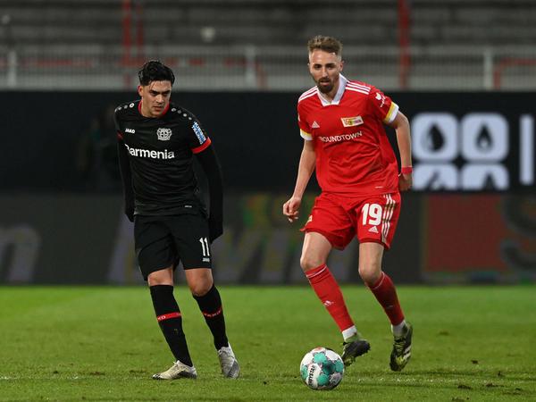In der vergangenen Saison wurde Florian Hübner (rechts) für zwei Spiele gesperrt, weil er Nadiem Amiri (links) beleidigt haben soll. 