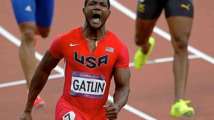 Gedopt, erwischt, gelaufen, gejubelt. Justin Gatlin sprintete nach Ablauf seiner Sperre in London zu Bronze. 