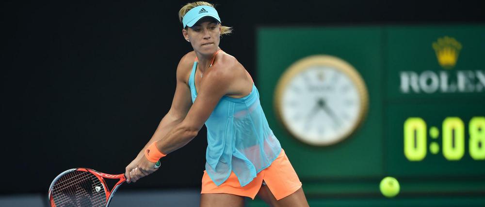 Angelique Kerber gewann zum Auftakt der Australian Open gegen die Ukrainerin Lessia Zurenko.