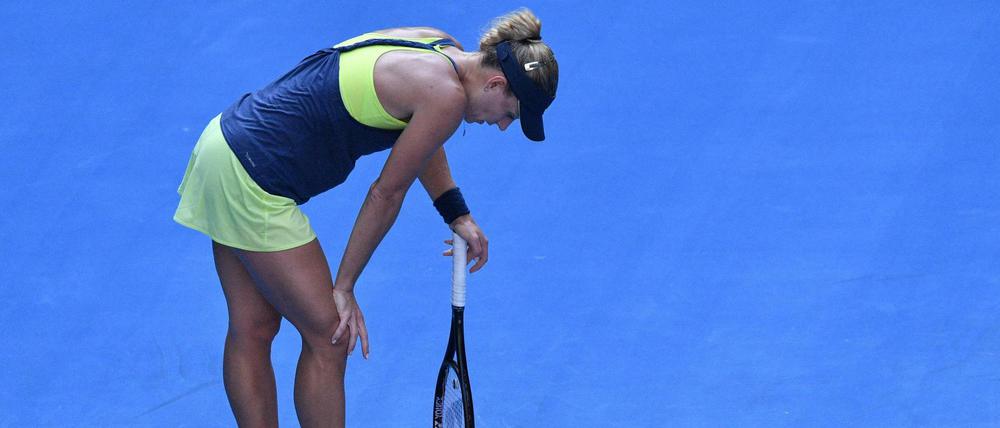 Angelique Kerber geschlagen: Ihre Gegnerin zieht ins Finale der Australian Open ein.