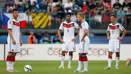 Zum Stehen gekommen: Die deutsche U21-Nationalmannschaft ist bei der U21-Em in Tschechien im Halbfinale an Portugal gescheitert.