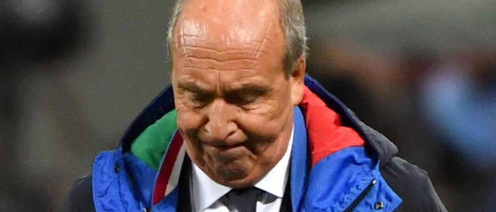 Drei Tage nach der verpassten WM-Qualifikation wurde Nationaltrainer Gian Piero Ventura beurlaubt.