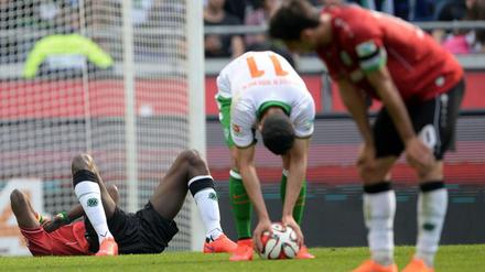 Niedergeschlagen: Auch im 15. Spiel in Folge konnte Hannover 96 nicht gewinnen.
