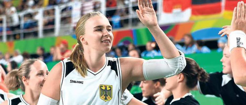 Guter Abschied. Mareike Miller vom Rollstuhlbasketballteam Deutschland ist trotz des verlorenen Finales gegen die USA zufrieden mit der Silbermedaille.
