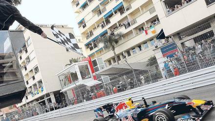 Der Schnellste im Stadtverkehr. Mark Webber fuhr auf den Straßen von Monaco der Konkurrenz davon. Foto: Reuters