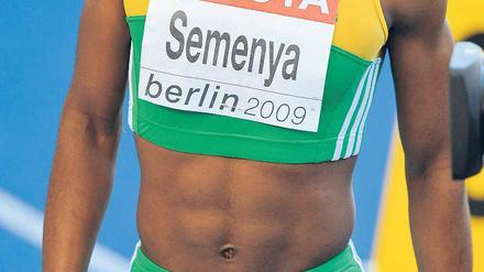 Ende der Leidenszeit? 800-Meter-Weltmeisterin Caster Semenya darf wieder laufen, doch ihre Rückkehr dürfte bei den Konkurrentinnen auf Widerspruch stoßen. Foto: AFP