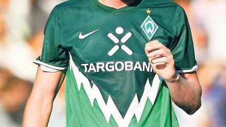 Im Profil. Hertha BSC könnte Werder Bremens defensiven Mittelfeldspieler Peter Niemeyer ausleihen. Foto: AFP