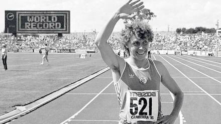 Eine Zeit für die Ewigkeit. In Canberra lief die Rostockerin Marita Koch 1985 die 400 Meter in 47,60 Sekunden. 