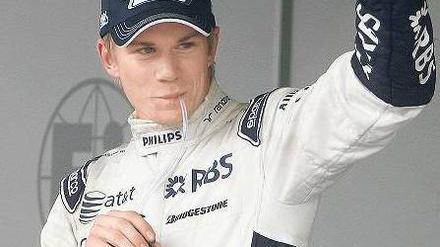 Gruß oder Abschied? Nico Hülkenberg bangt um seine Formel-1-Zukunft. Foto: dpa