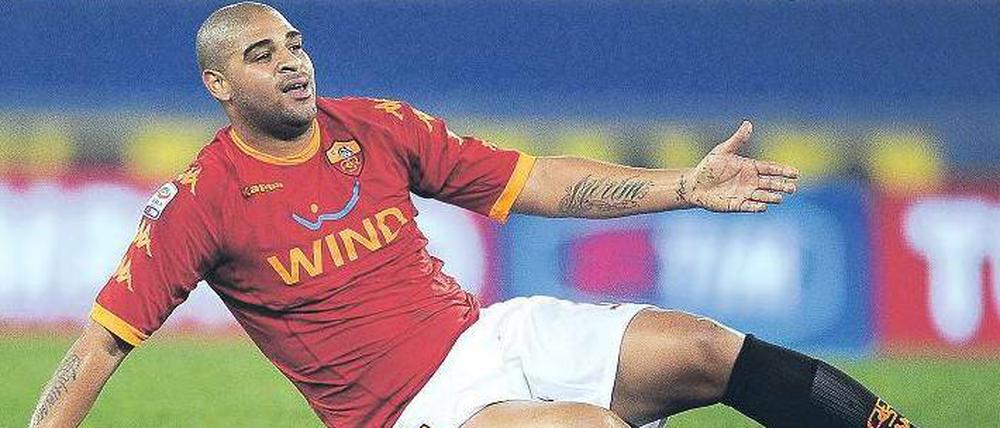 Der Kaiser ruht. Adriano nimmt eine kurze Auszeit bei seinem Comeback für AS Rom am Samstag gegen Udine. 