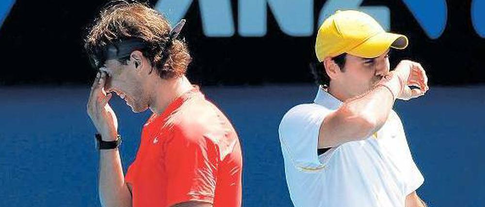 Starkes Duo. Rafael Nadal (links) und Roger Federer verbindet gegenseitiger Respekt vor der Leistung des anderen. 