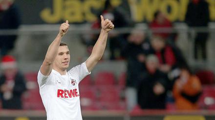 Lukas Podolski geht es derzeit richtig gut. Er trifft wie er will und hat auch noch "Vertrach".