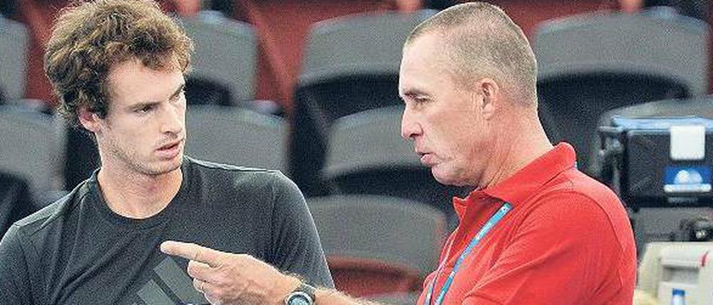 So geht’s! Ivan Lendl soll Andy Murray das Siegen lehren. 