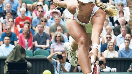 Zu kurzer Ausfallschritt. Angelique Kerber verpasste das erste Grand-Slam-Finale ihrer Karriere.