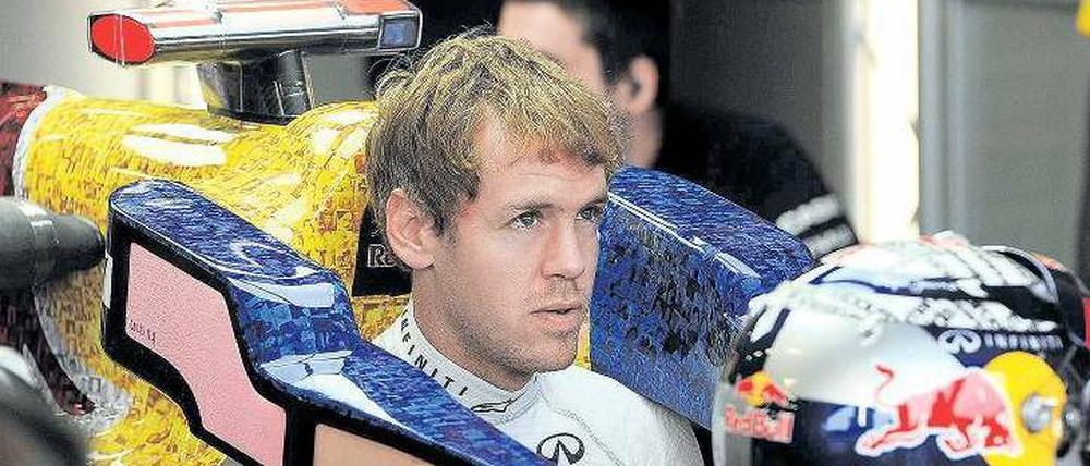 Sebastian Vettel, 25, ist als Titelverteidiger der Formel 1 bisher nur Verfolger. Ein neues Auto soll ihm Schwung geben.