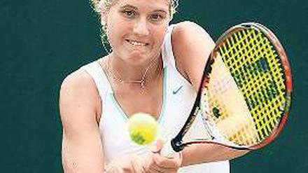 Sie baut auf Sand. Antonia Lottner setzt auf eine Karriere als Tennisprofi. Foto: p-a