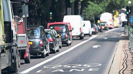 Olympisches Ärgernis. Londons Verkehrskonzept gilt schon vor Beginn der Spiele als gescheitert. Foto: AFP